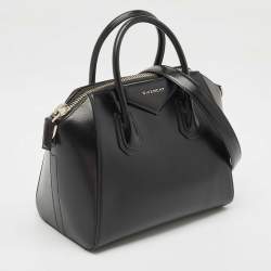 Givenchy Black Glossy Leather Small Antigona Satchel
