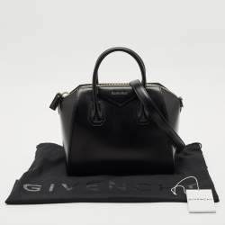 Givenchy Black Glossy Leather Small Antigona Satchel