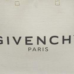 Givenchy Beige/Black Canvas Medium G Tote