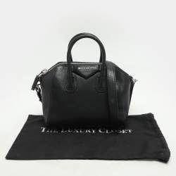 Pre Owned Givenchy Black Leather Mini Antigona Satchel