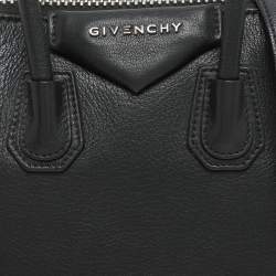 Pre Owned Givenchy Black Leather Mini Antigona Satchel