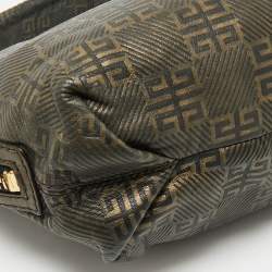 Pre Owned Givenchy Metallic Signature Leather Side Zip Hobo