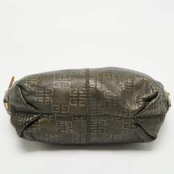 Pre Owned Givenchy Metallic Signature Leather Side Zip Hobo