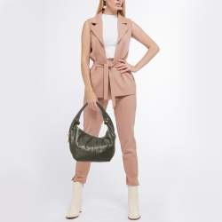 Pre Owned Givenchy Metallic Signature Leather Side Zip Hobo