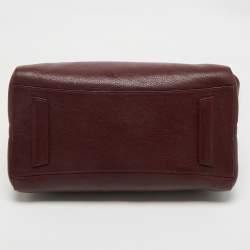 Pre Owned Givenchy Burgundy Leather Medium Antigona Satchel