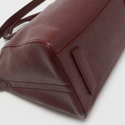 Pre Owned Givenchy Burgundy Leather Medium Antigona Satchel