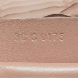 مملوكة مسبقًا حقيبة ساتشل جيفنشي أنتيغونيا جلد بيثون و لامع بلونين بيج صغيرة