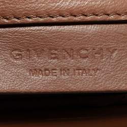 مملوكة مسبقًا حقيبة ساتشل جيفنشي أنتيغونيا جلد بيثون و لامع بلونين بيج صغيرة