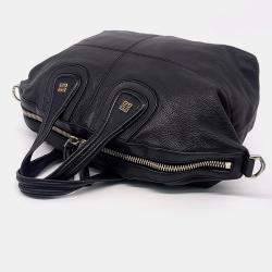 Pre Owned حقيبة جيفنشي نايتنغيل متوسطة جلد سوداء