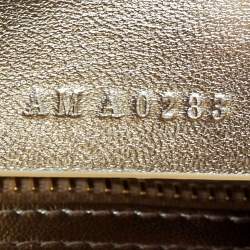 Pre Owned حقيبة توت جيفنشي أنتيغونا صغيرة بقفل ساتان وجلد مرصعة بالكريستال الذهبي