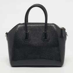 Pre Owned Givenchy Black Leather Mini Antigona Satchel