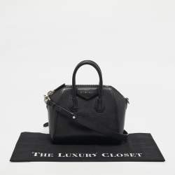 Pre Owned Givenchy Black Leather Mini Antigona Satchel