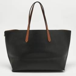 Pre Owned Givenchy Black Leather GV Shopper Tote