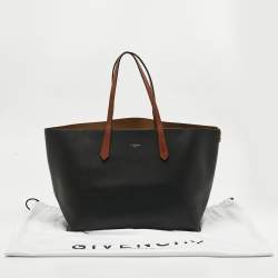 Pre Owned Givenchy Black Leather GV Shopper Tote