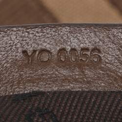 Pre Owned Givenchy Brown/Beige Monogram Canvas and Leather Buckle Flap Hobo