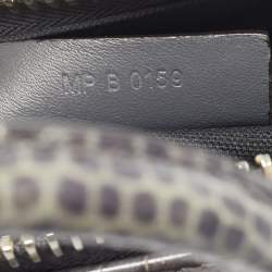 Pre Owned حقيبة ساتشل جيفنشي أنتيجونا جلد منقوش كروك رمادي داكن صغيرة