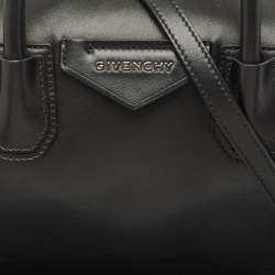 Pre Owned Givenchy Black Leather Small Soft Antigona Satchel
