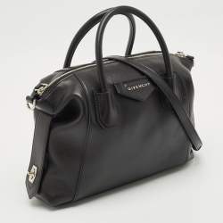 Pre Owned Givenchy Black Leather Small Soft Antigona Satchel