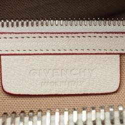 Pre Owned Givenchy White Leather Small Antigona Satchel