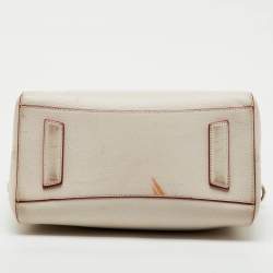 Pre Owned Givenchy White Leather Small Antigona Satchel