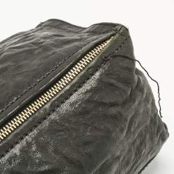 Pre Owned Givenchy Black Distressed Leather Mini Pandora Sugar Crossbody Bag