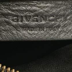 Pre Owned Givenchy Black Distressed Leather Mini Pandora Sugar Crossbody Bag