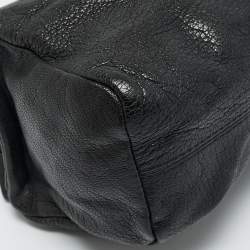 Pre Owned Givenchy Black Leather Pandora Wristlet Clutch