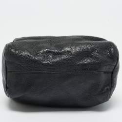 Pre Owned Givenchy Black Leather Pandora Wristlet Clutch