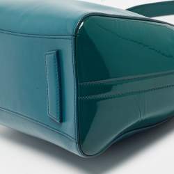 Pre Owned Givenchy Green Patent and Leather Small Antigona Satchel