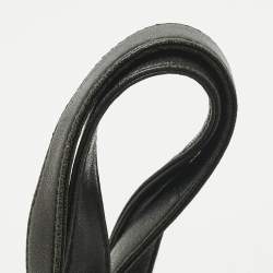 Pre Owned Givenchy Black Leather Vintage Kisslock Tote