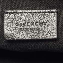 Pre Owned Givenchy Black Leather Antigona Flat Zip Clutch