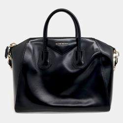 Pre Owned Givenchy Black Leather Antigona Medium