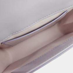 Pre Owned Givenchy Purple Patent Leather 4G Shoulder Bag Small