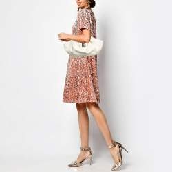 Pre Owned Givenchy White Leather Kenny Shoulder Bag