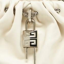 Pre Owned Givenchy White Leather Kenny Shoulder Bag