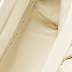 Pre Owned Givenchy White Leather Kenny Shoulder Bag