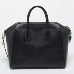 مملوكة مسبقًا Givenchy Black Leather Medium Antigona Satchel