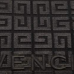 Pre Owned Givenchy Black 4G Embroidered Canvas Wristlet Pouch