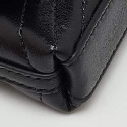 Pre Owned Givenchy Black Quilted Leather 4G Liquid Micro Shoulder Bag