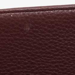 Pre Owned Givenchy Burgundy Nylon Monogram and Leather Continental Wallet