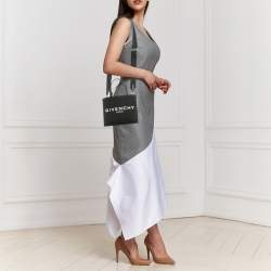Pre Owned Givenchy Black Canvas Mini Vertical G Tote