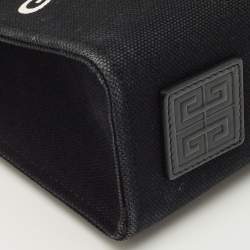 Pre Owned Givenchy Black Canvas Mini Vertical G Tote