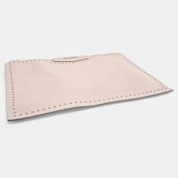 Pre Owned Givenchy Pink Leather Clutch
