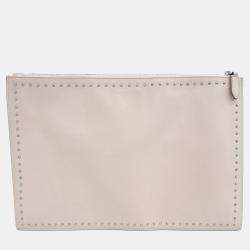 Pre Owned Givenchy Pink Leather Clutch