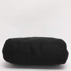 Pre Owned Givenchy Black Monogram Canvas and Leather Top Handle Bag