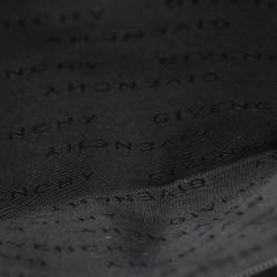 Pre Owned Givenchy Black Monogram Canvas and Leather Top Handle Bag