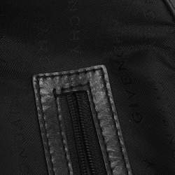 Pre Owned Givenchy Black Monogram Canvas and Leather Top Handle Bag