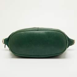 Pre Owned Givenchy Green Leather Medium Nightingale Satchel