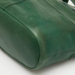 Pre Owned Givenchy Green Leather Medium Nightingale Satchel