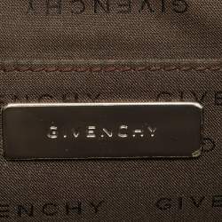 Pre Owned Givenchy Greca Flap Brown Leather Tote